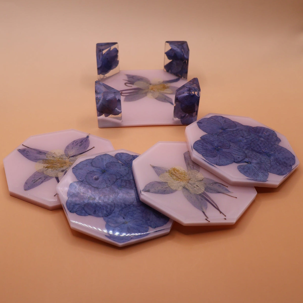 Handmade Botanical Coaster set