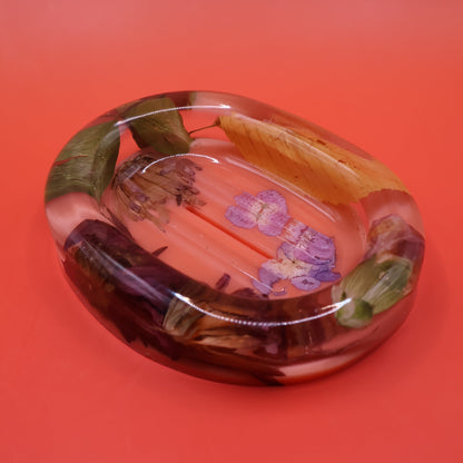 Handame Soap Dish with Real Flowers