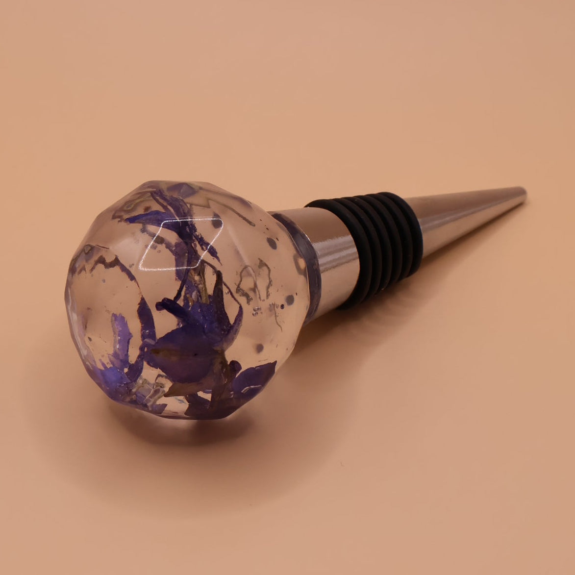 Botanical Wine Stopper with Real Flowers