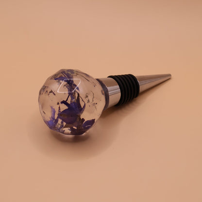 Botanical Wine Stopper with Real Flowers