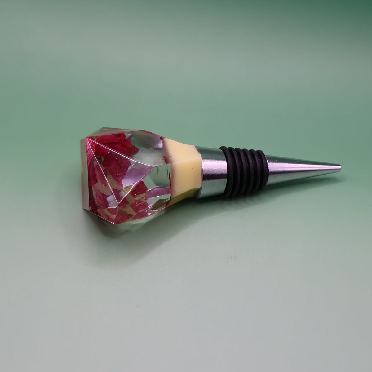 Handmade Red Rose Wine Stopper