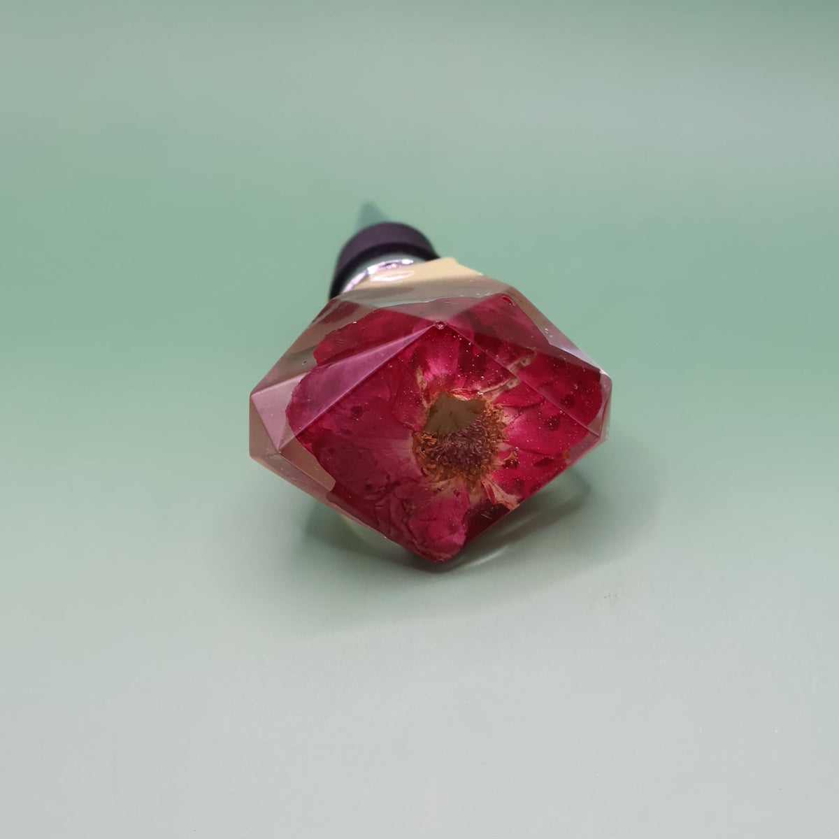 Handmade Red Rose Wine Stopper
