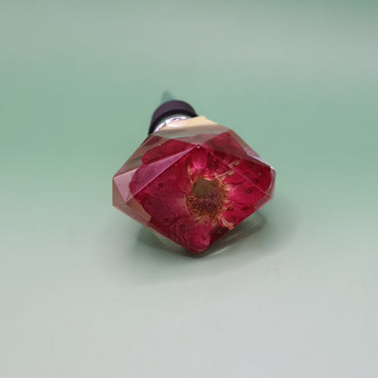 Handmade Red Rose Wine Stopper